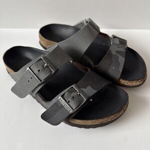 Birkenstock Arizona Sandals Desert Soil Gray/Camo Brown 36 Women's 5-5.5 Narrow